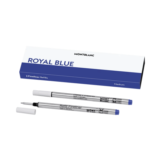 Montblanc 2 Fineliner-påfyllningar M Royal Blue 128248