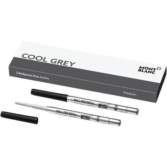 Montblanc 2 Kulspetspennor Refills (M) Cool Grey 124519