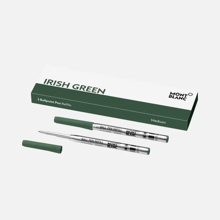 Montblanc 2 Kulspetspennor Refills (M) Irländsk Grön (Grön) 128217