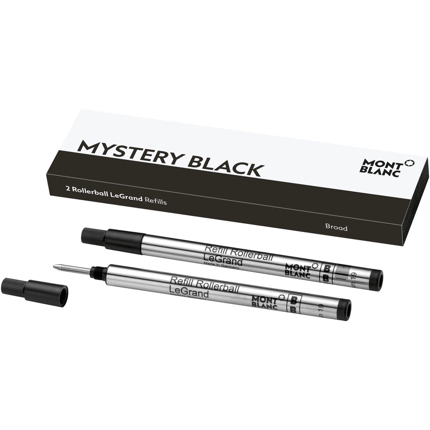 Montblanc 2 LeGrand Broad Mystery Black kulpenna med refill, svart 128226