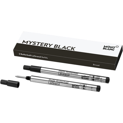Montblanc 2 LeGrand Broad Mystery Black kulpenna med refill, svart 128226
