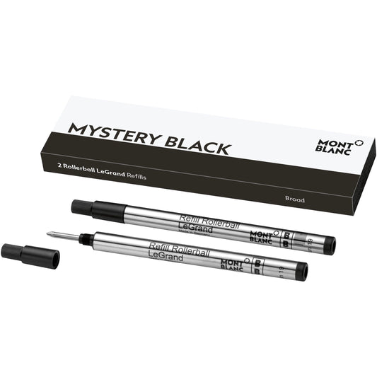 Montblanc 2 LeGrand Broad Mystery Black kulpenna med refill, svart 128226