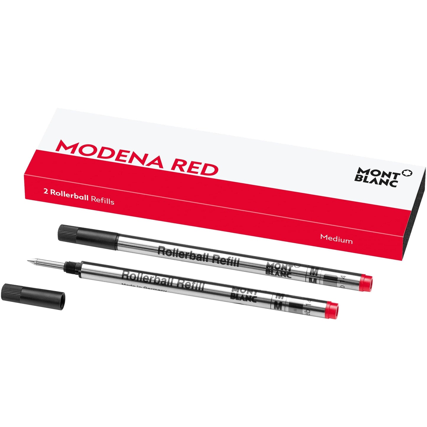 Montblanc 2 rollerball-refiller (M) Modena röd 124517