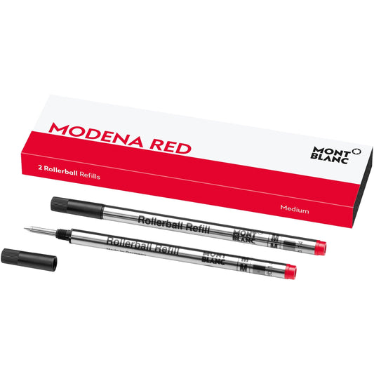 Montblanc 2 rollerball-refiller (M) Modena röd 124517