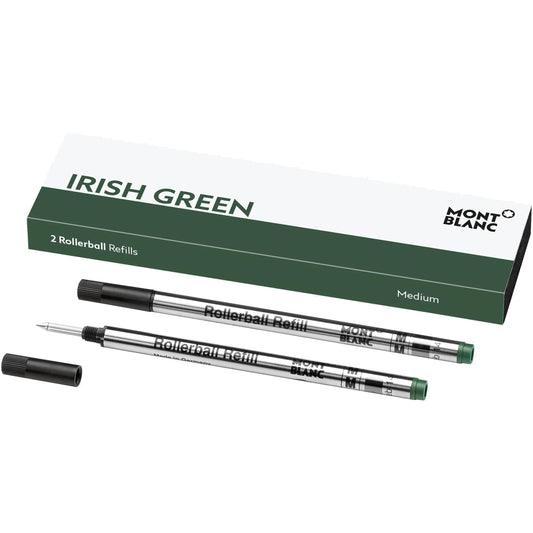 Montblanc 2 rollerball-refiller M Irish Green spets grön 128235