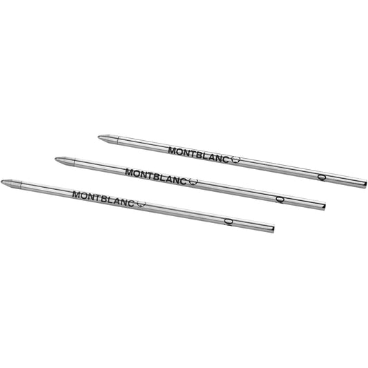 Montblanc 3 små refills till Mystery Black kulspetspenna 128222