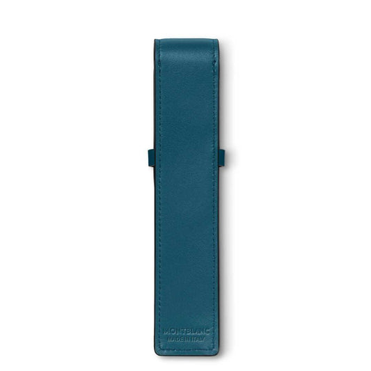 Montblanc astuccio per 1 strumeno da scrittura Meisterstück Selection Soft ottanio 131270