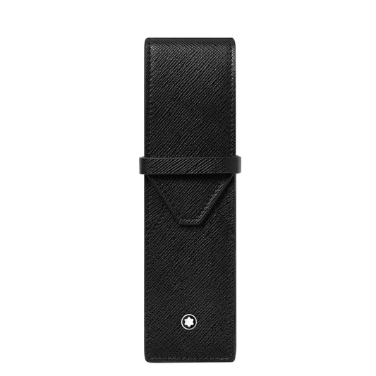Montblanc astuccio per 2 strumenti da scrittura Montblanc Sartorial nero 130751