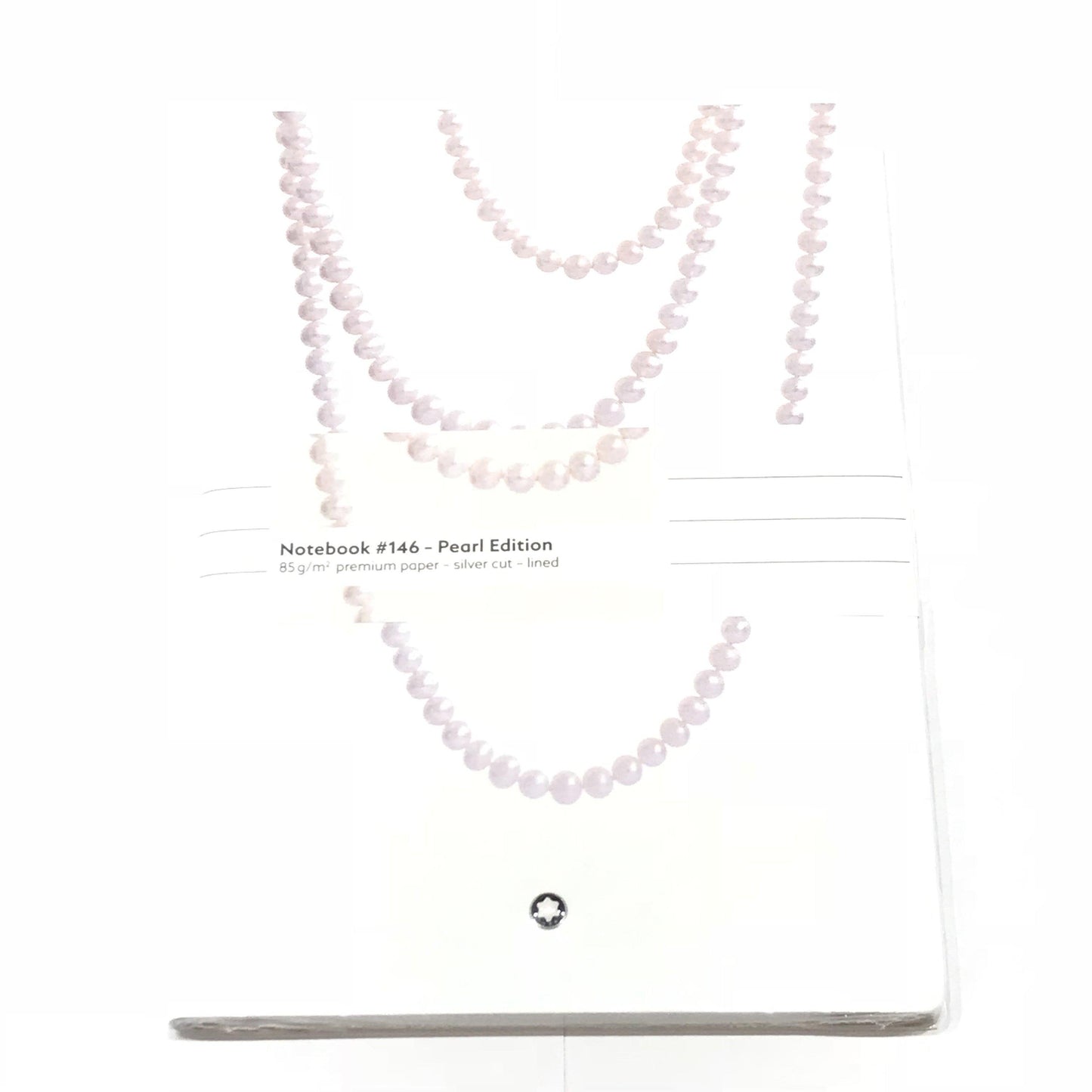 Montblanc 146-linjerad anteckningsbok Damutgåva Pearl lyxbrevpapper 118641