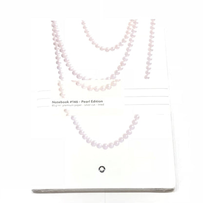 Montblanc 146-linjerad anteckningsbok Damutgåva Pearl lyxbrevpapper 118641
