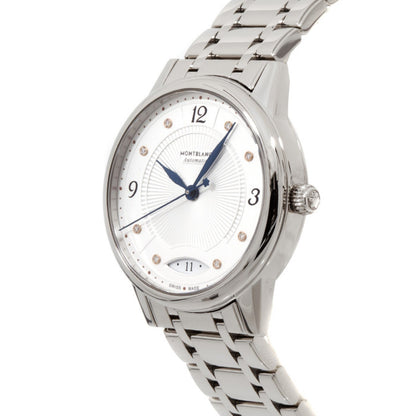 Montblanc Bohème Date 37mm Vit automatisk stålklocka 114733