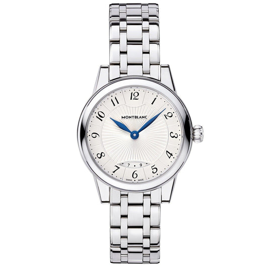 Montblanc Bohème Date Lady 27mm Silver Quartz Stålklocka 111207