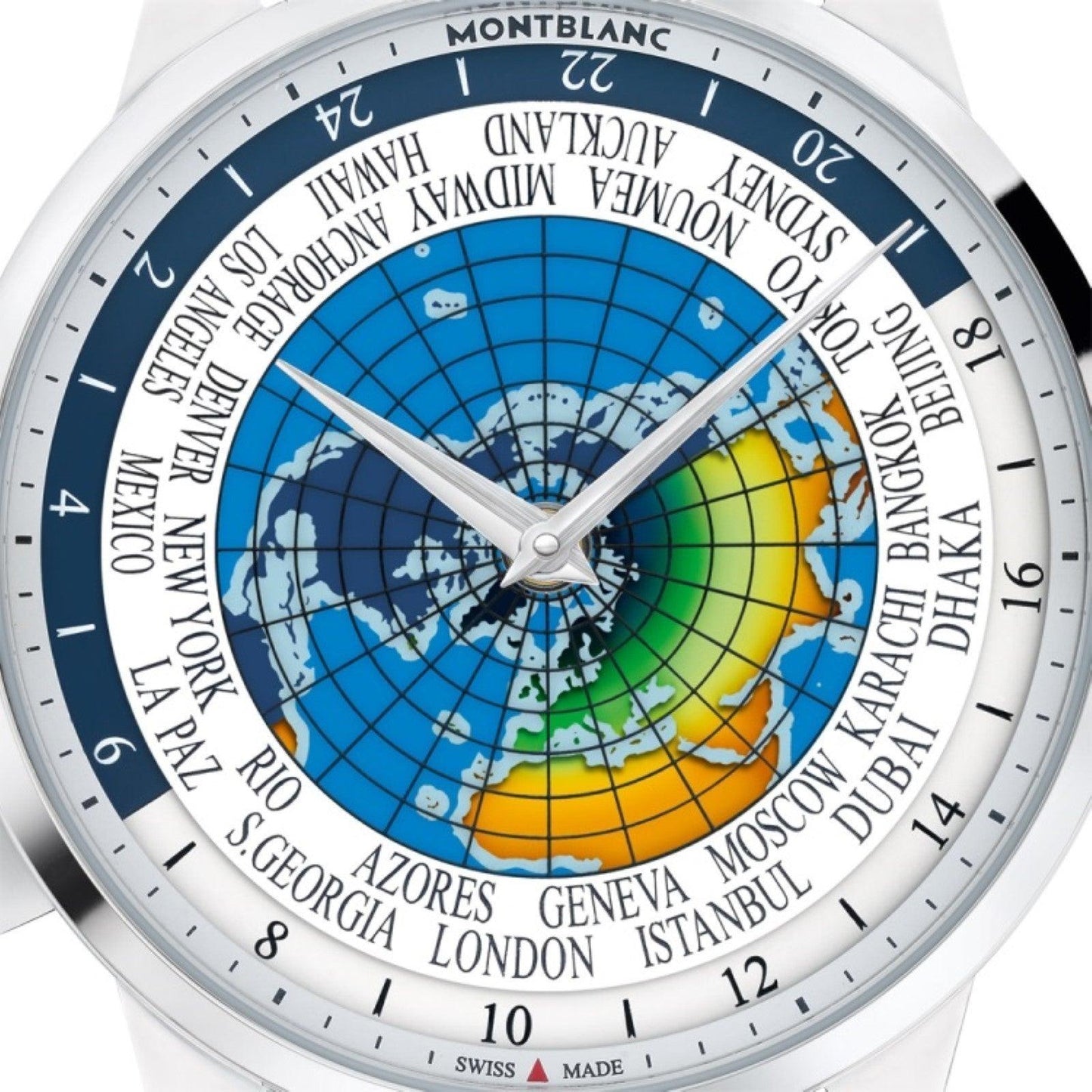 Montblanc Heritage Spirit Orbis Terratum Latino Unicef ​​​​Limited Edition Automatic Steel Watch 116533