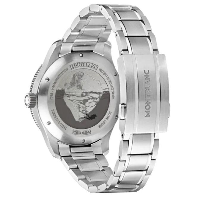 Montblanc Iced Sea Date 41mm Vinröd automatisk stålklocka 132291