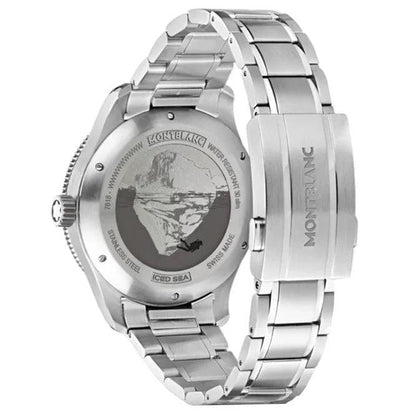 Montblanc Iced Sea Date 41mm Vinröd automatisk stålklocka 132291