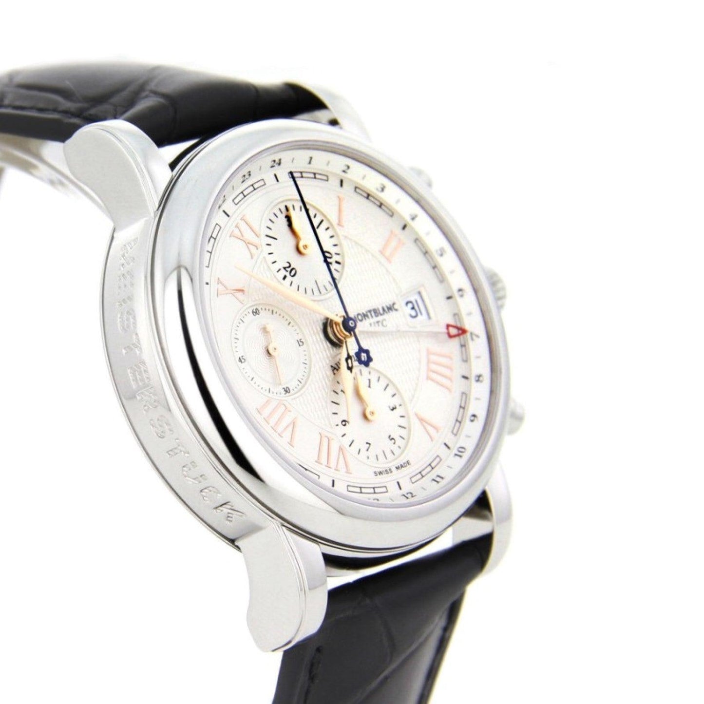 Montblanc Star Roman Chronograph UTC Carpe Diem specialutgåva 42mm silver automatisk stål 113880