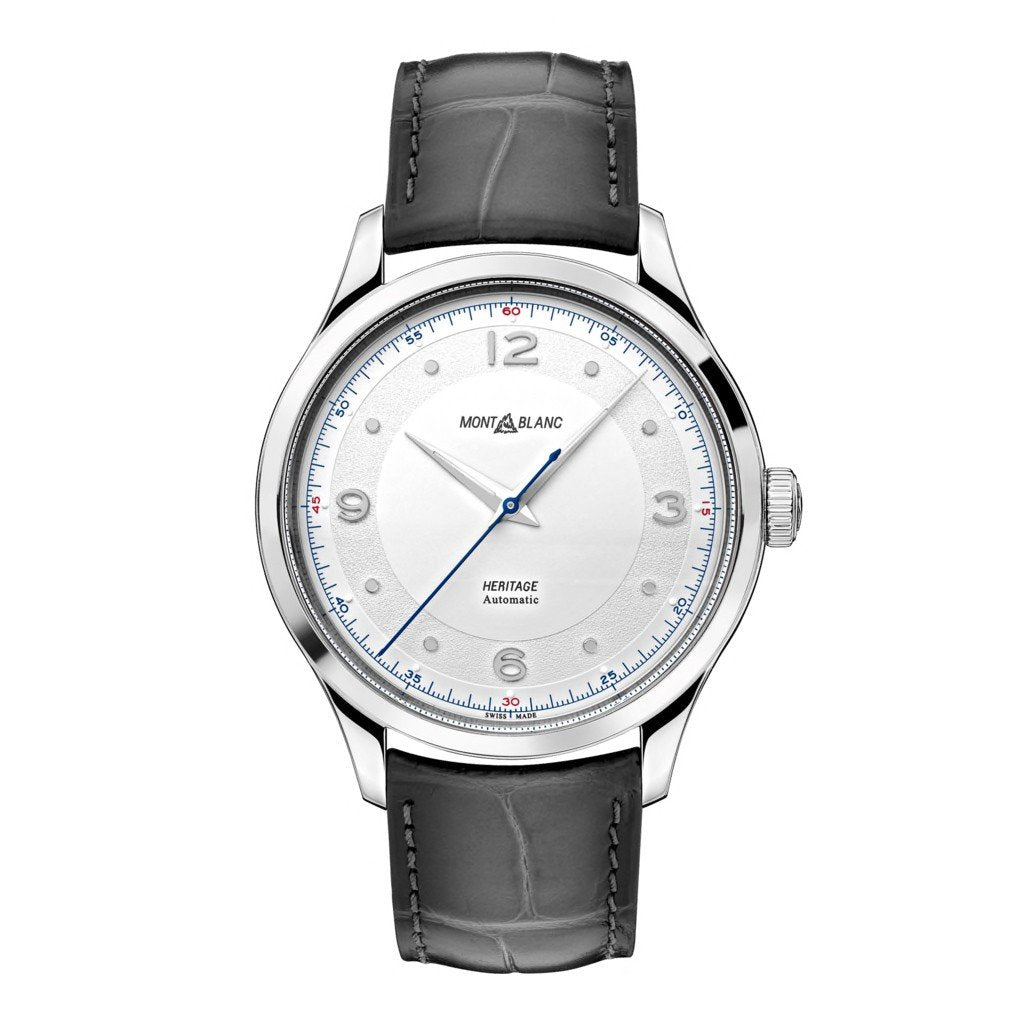 Montblanc orologio uomo Heritage Automatic 40mm alligatore grigio 119943