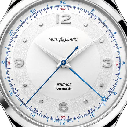 Montblanc Heritage GMT 40mm automatisk stål herrklocka 119949
