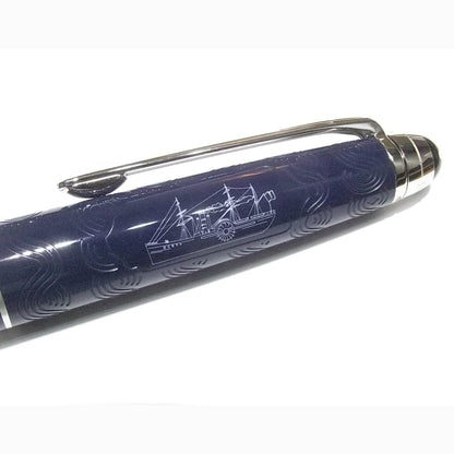 Montblanc kulspetspenna Meisterstück Classique Jorden runt på 80 dagar blå 126347