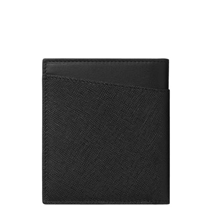 Montblanc porta biglietti da visita con scomparto per banconote Montblanc Sartorial nero 128583