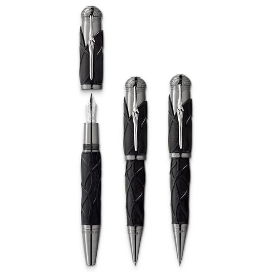 Montblanc set med 3 pennor Writers Edition 2022 Bröderna Grimm (Reservoarpenna + Kulspetspenna + Kulspetspenna) Begränsad upplaga 128367