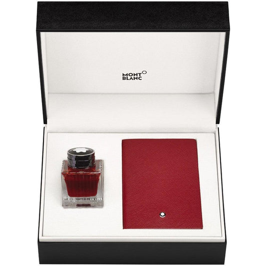 Montblanc Set Anteckningsblock 147 Linjerat och Bläckrött (rött) 50 ml 117597