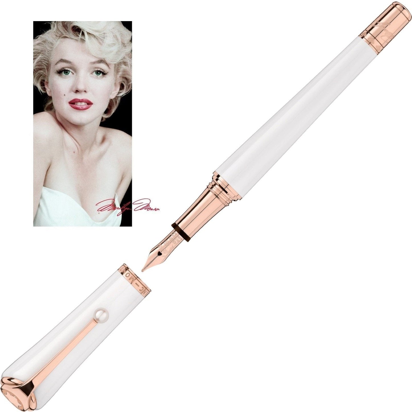 Montblanc reservoarpenna Muses Marilyn Monroe Special Edition pärlspets M 117884