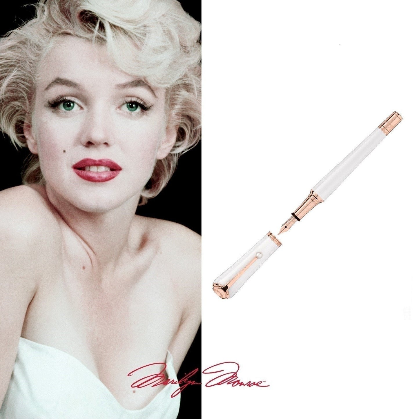 Montblanc reservoarpenna Muses Marilyn Monroe Special Edition pärlspets M 117884