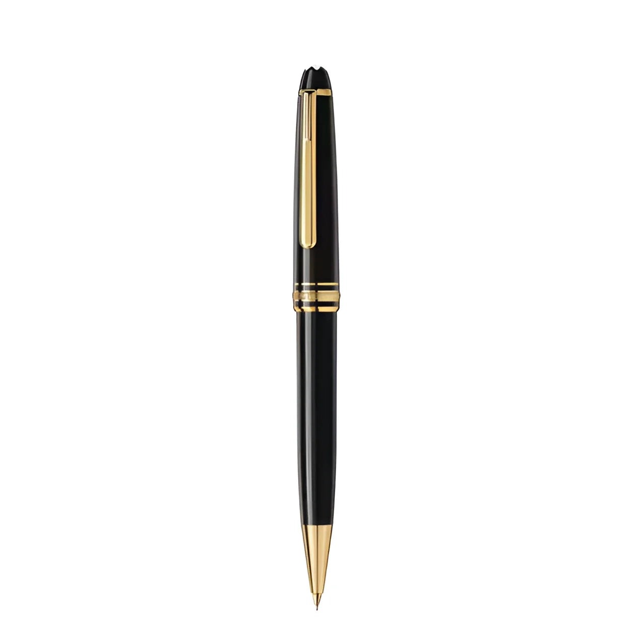 Elegante montblanc portamine meistertuck gold-coated classique nero con finiture dorate e finitura lucida raffinata