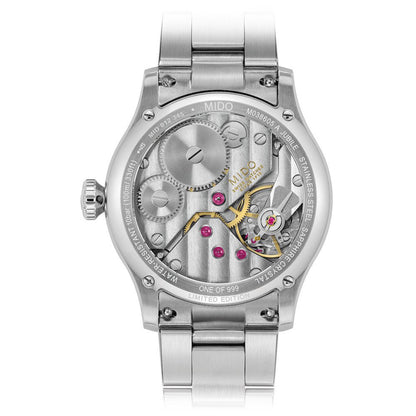 Mido Multifort mekanisk klocka Limited Edition 999 delar 44 mm antracit manuell uppdragning stål M038.605.11.060.00