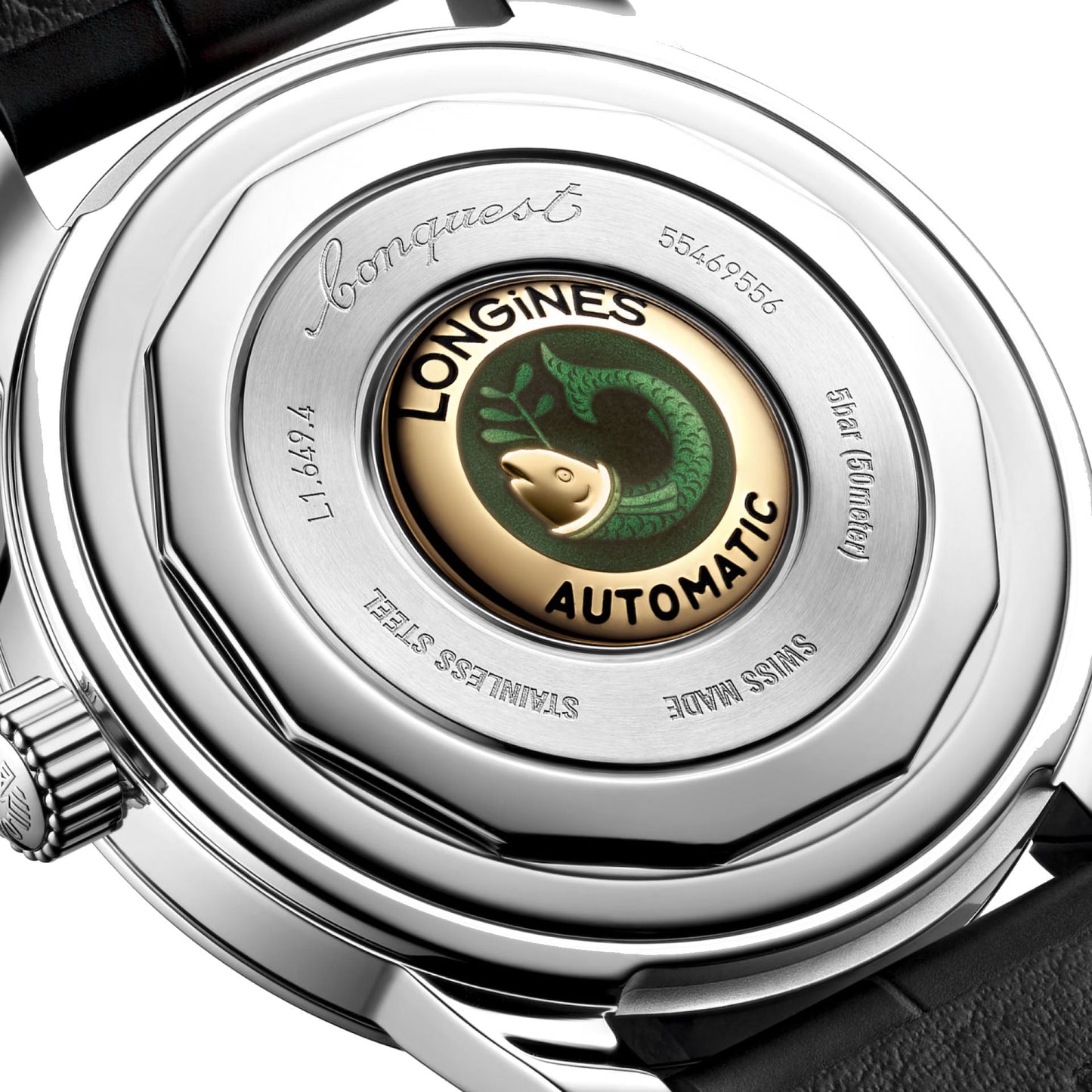 Longines Conquest Heritage 38mm blå automatisk stålklocka L1.649.4.92.2,