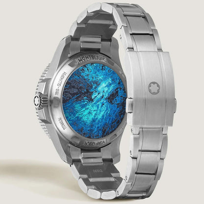 Montblanc Iced Sea 0 Oxygen Deep 4810 43mm Blå Automatisk Titanklocka 135634
