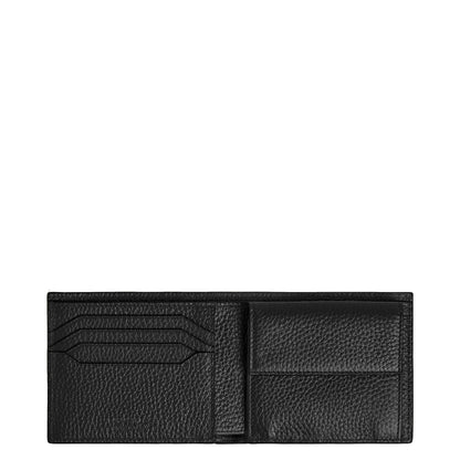 Montblanc Plånbok med Myntfodral 4 Fack Svart 220217