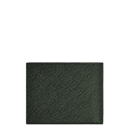 Montblanc 6-fackig plånbok i tweed, kakifärgad 220385