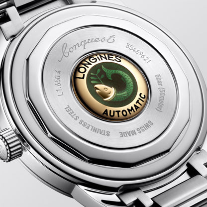 Longines Heritage 40mm blå stålautomatisk klocka L1.650.4.92.6